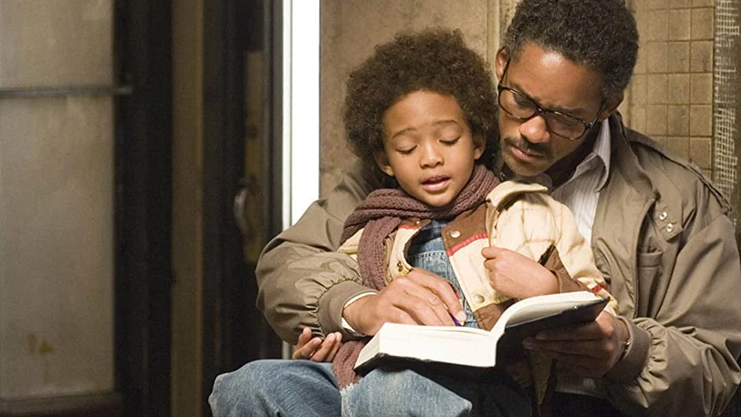 Will Smith and Jaden Smith play Chris Gardner and his son in The Pursuit of Happyness