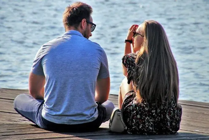 couple during conversation