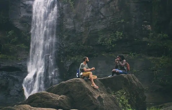 couple exploring nature