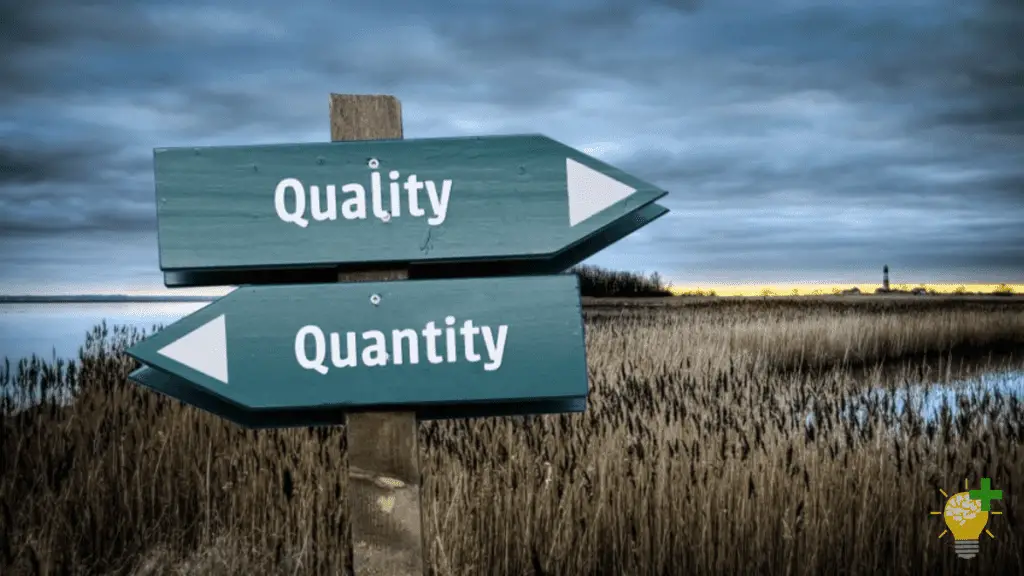 quality over quantity meaning