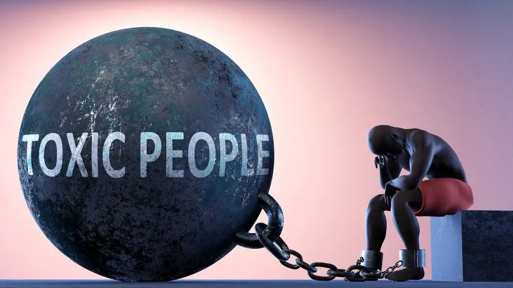 toxic people as a heavy weight in life