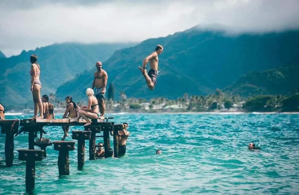 people having fun on the beach