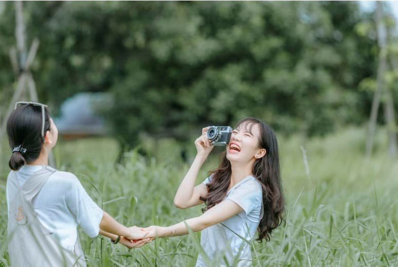 female friends laughing